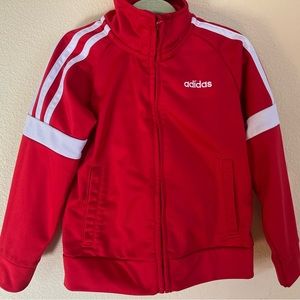 Adidas red toddler tracksuit 2T